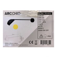 Arcchio - LED vägglampa för utomhusbruk GRAYSON LED/15W/230V IP65