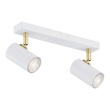 Argon 0890 - Spotlight LAGOS 2xGU10/5W/230V vit/guld