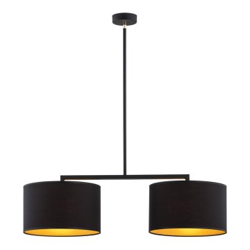 Argon 0899 - Pendelkrona KARIN 2xE27/15W/230V svart