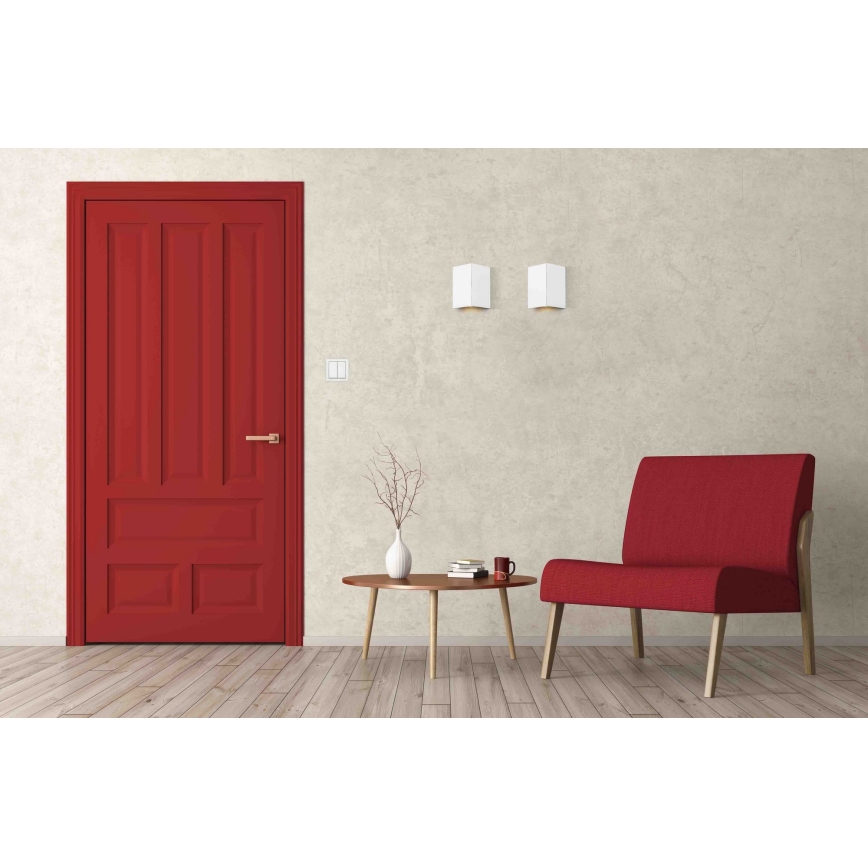 Argon 0915 - Vägglampa SKIATOS 2xGU10/5W/230V vit