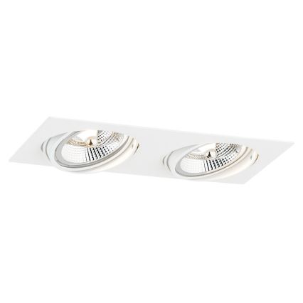 Argon 1046 - Infälld taklampa OLIMP 2xGU10-AR111/12W/230V vit