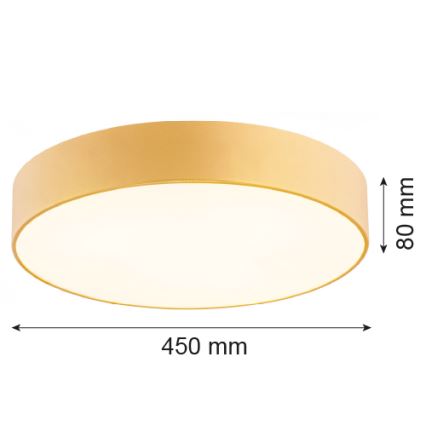 Argon 1458 - Taklampa DARLING 3xE27/15W/230V Ø 45 cm guld