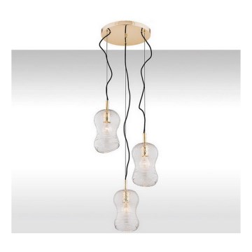 Argon 1464 - Ljuskrona med snöre CADIZ 3xE27/15W/230V