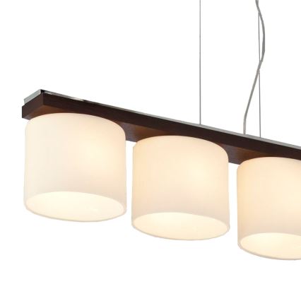 Argon 1550 - Ljuskrona CARLO 4xE27/60W/230V brun