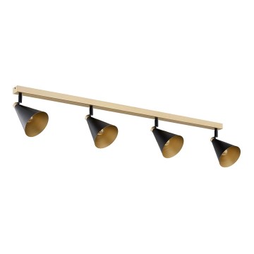 Argon 1805 - Spotlight LUCINDA 4xE14/7W/230V svart/guld