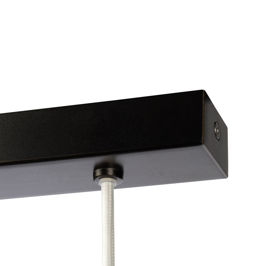 Argon 1860 - Ljuskrona med textilsladd VENTURA 4xE27/15W/230V