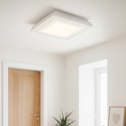 Argon 1865 - Taklampa TABOR 4xE27/15W/230V 42x42 cm vit