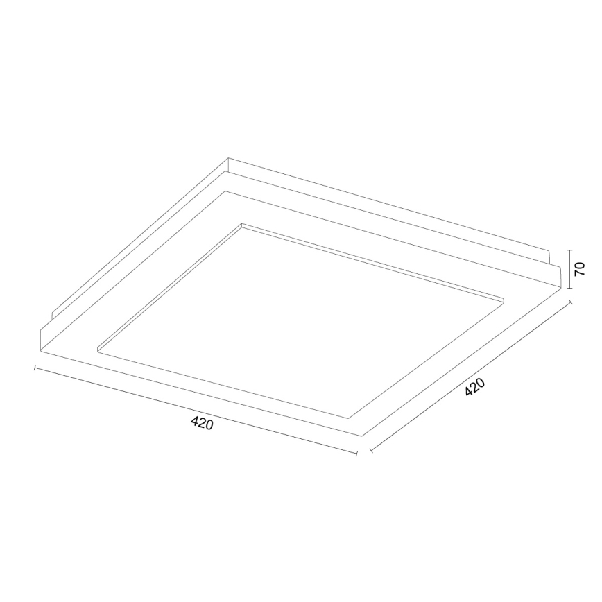 Argon 1867 - Taklampa TABOR 4xE27/15W/230V 42x42 cm i terrakotta
