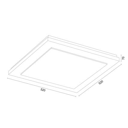 Argon 1872 - Taklampa TABOR 4xE27/15W/230V 52x52 cm terrakotta