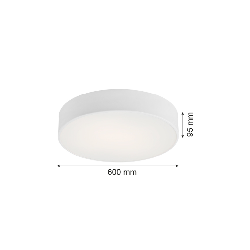 Argon 2082 - Taklampa DARLING 5xE27/15W/230V Ø 60 cm vit