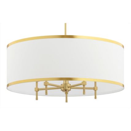 Argon 2127 - Pendelkrona ABBANO 5xE14/7W/230V mässing/vit