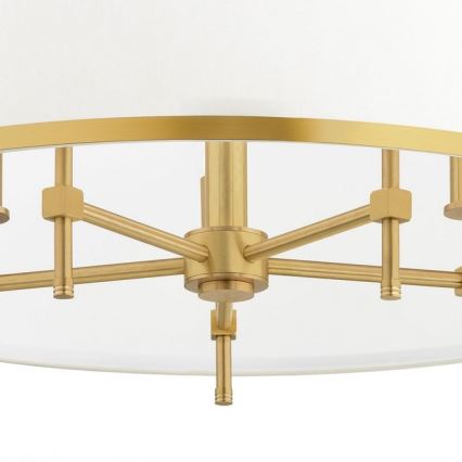 Argon 2127 - Pendelkrona ABBANO 5xE14/7W/230V mässing/vit