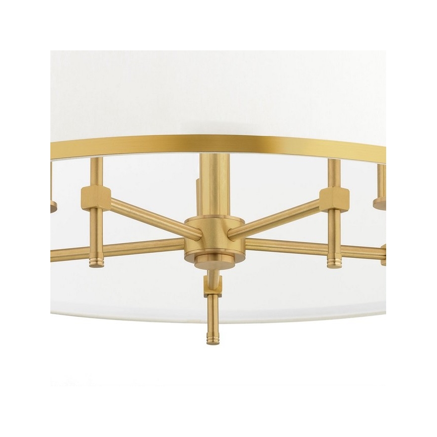 Argon 2127 - Pendelkrona ABBANO 5xE14/7W/230V mässing/vit