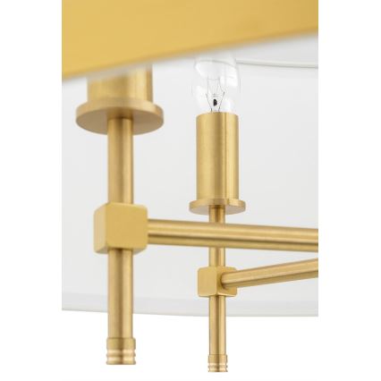 Argon 2127 - Pendelkrona ABBANO 5xE14/7W/230V mässing/vit