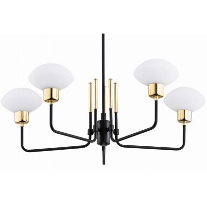 Argon 2128 - Taklampa RAVELLO 5xE14/15W/230V svart/guld