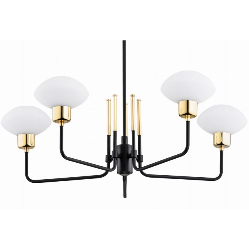 Argon 2128 - Taklampa RAVELLO 5xE14/15W/230V svart/guld