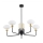 Argon 2128 - Taklampa RAVELLO 5xE14/15W/230V svart/guld