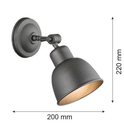 Argon 3183 - Väggbelysning EUFRAT 1xE27/60W/230V