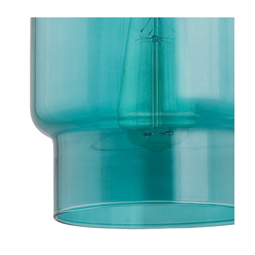 Argon 3271 - Ljuskrona med upphängningsrem NEWA 1xE27/15W/230V turkos