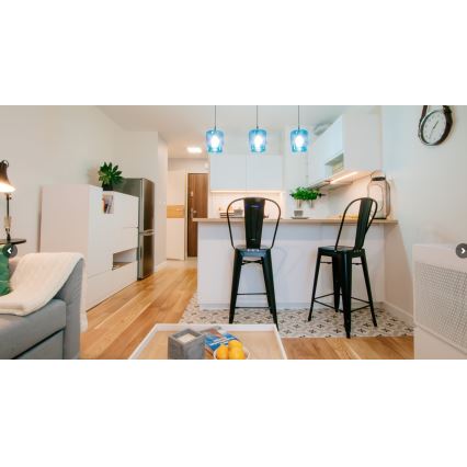 Argon 3273 - Ljuskrona med upphängningsrem NEWA 1xE27/15W/230V beige