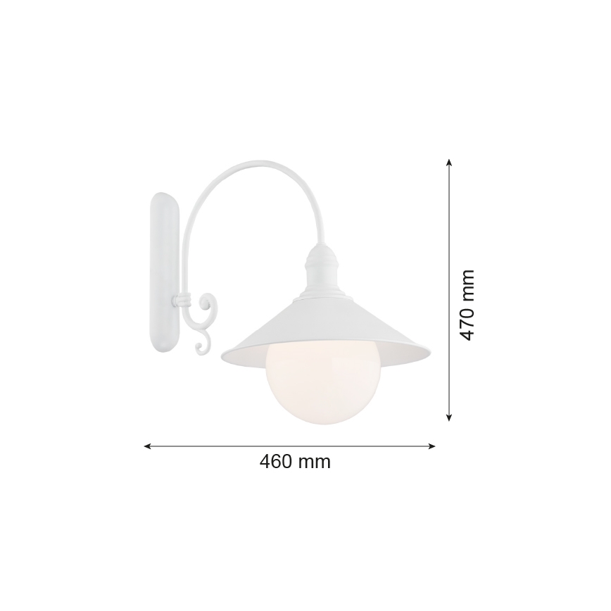 Argon 3297 - Väggbelysning ERBA BIS 1xE27/60W/230V