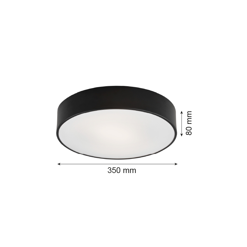 Argon 3570 - LED Taklampa DARLING LED/25W/230V Ø 35 cm svart