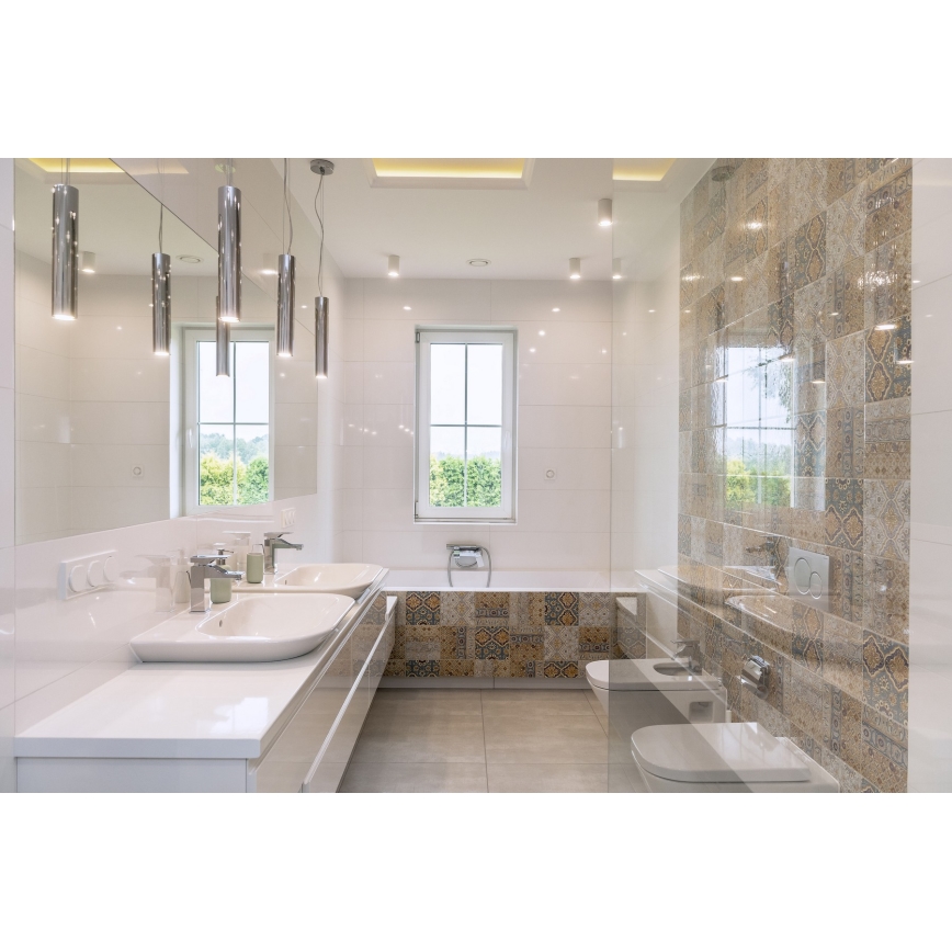 Argon 4057 - Ljuskrona med upphängningsrem GOMERA 1xGU10/5W/230V mässing