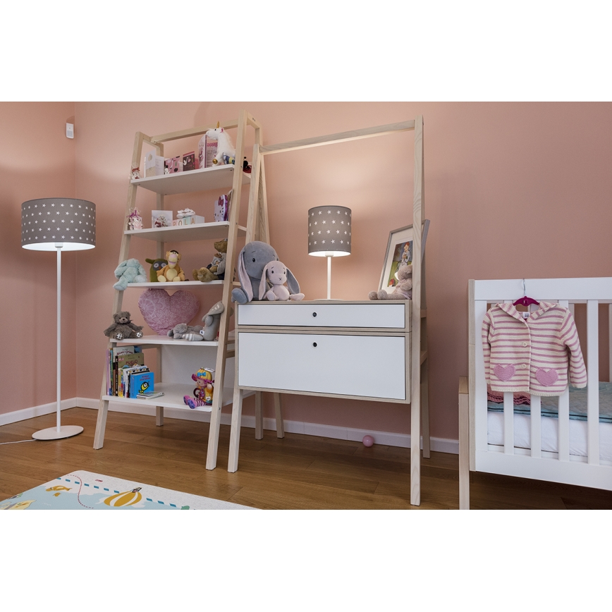 Argon 4126 - Bordslampa MAGIC 1xE27/15W/230V grå/vit