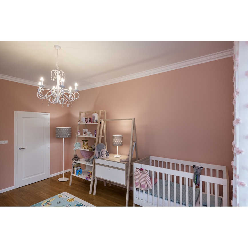 Argon 4126 - Bordslampa MAGIC 1xE27/15W/230V grå/vit