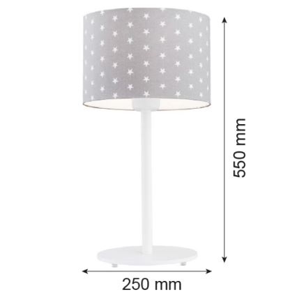 Argon 4126 - Bordslampa MAGIC 1xE27/15W/230V grå/vit