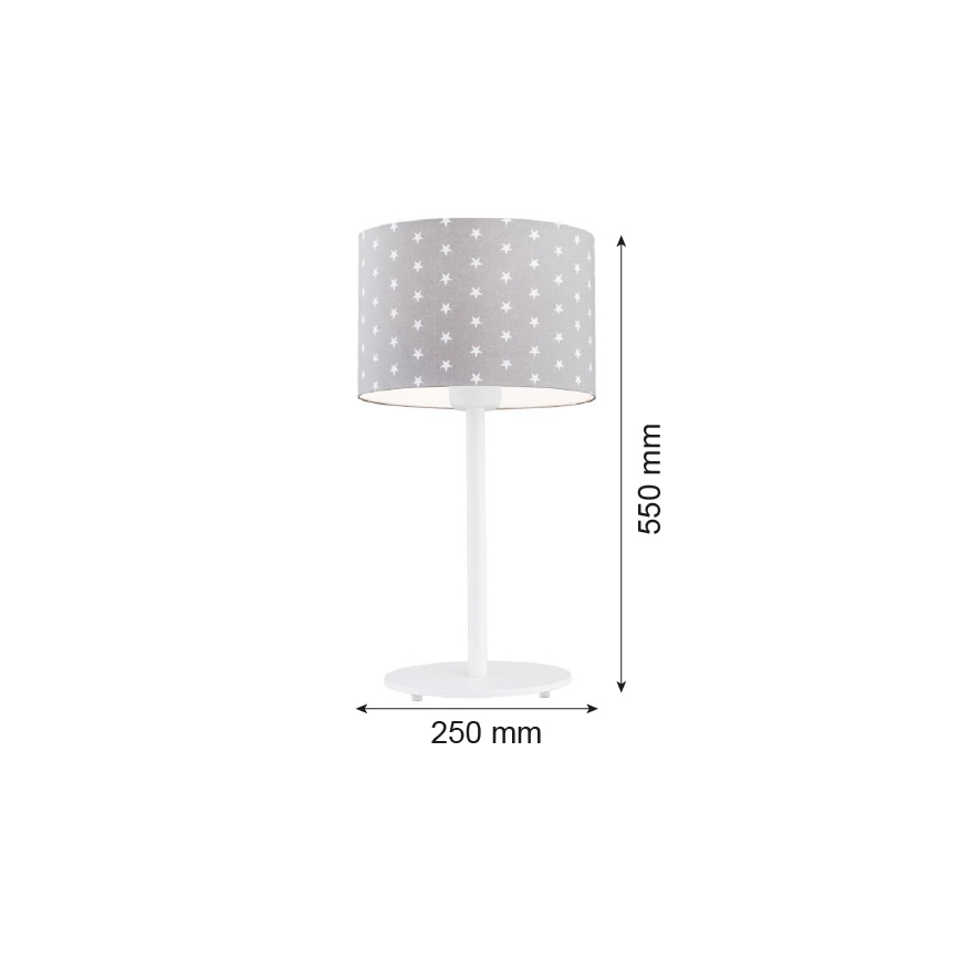 Argon 4126 - Bordslampa MAGIC 1xE27/15W/230V grå/vit