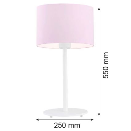 Argon 4128 - Bordslampa MAGIC 1xE27/15W/230V rosa/vit