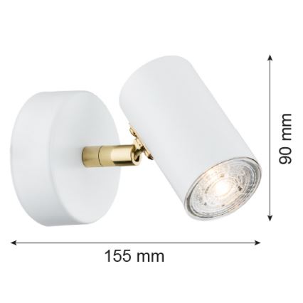 Argon 4209 - Takpotlight LAGOS 1xGU10/5W/230V vit/guld