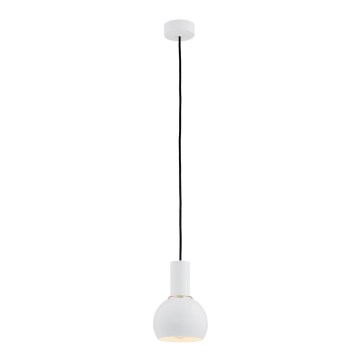 Argon 4215 - Ljuskrona med upphängningsrem SINES 1xE27/15W/230V diameter 14 cm vit