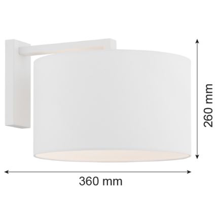 Argon 4294 - Vägglampa KARIN 1xE27/15W/230V vit