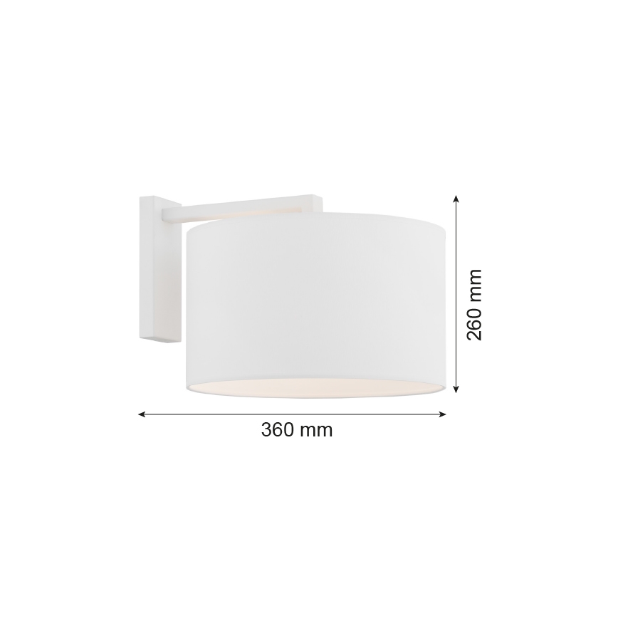 Argon 4294 - Vägglampa KARIN 1xE27/15W/230V vit