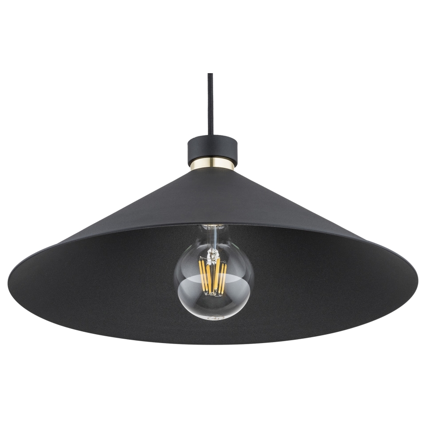 Argon 4695 - Ljusskrona med upphängningsrem  NASHVILLE 1xE27/15W/230V svart 