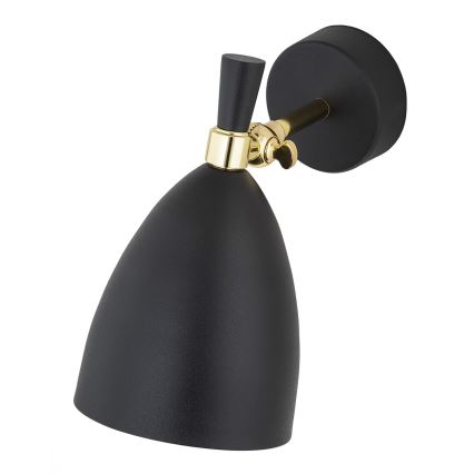 Argon 4701 - Vägglampa  CHARLOTTE 1xE27/15W/230V svart /gyllene