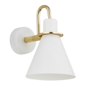 Argon 4704 - Vägglampa  BEVERLY 1xE27/15W/230V vit /gold