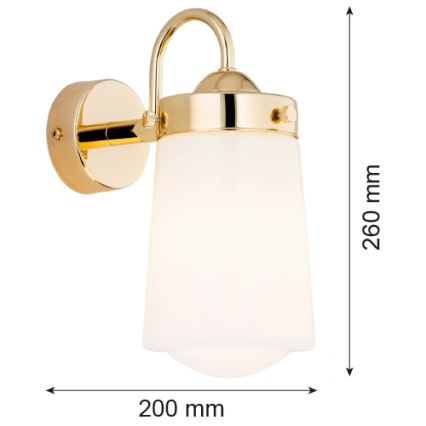 Argon 4717 - Badrum vägglampa  PASADENA 1xE27/15W/230V IP44