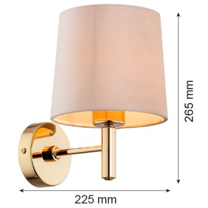 Argon 4727 - Vägglampa  PONTE 1xE27/15W/230V