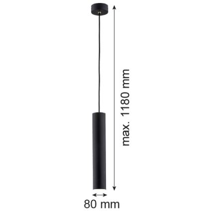 Argon 4756 - Takkkrona på ett snöre  GOMERA 1xGU10/5W/230V svart