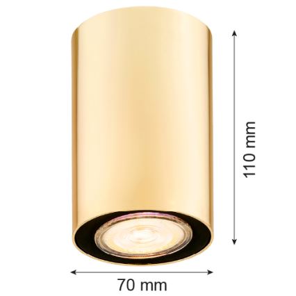 Argon 4759 - Taklampa TYBER 1xGU10/5W/230V gyllene