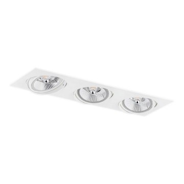 Argon 6115 - Infälld taklampa OLIMP 3xGU10-AR111/12W/230V vit