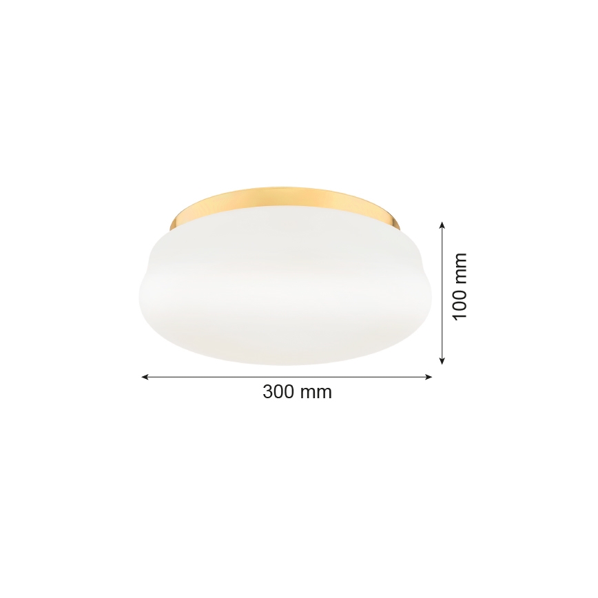 Argon 6142 - Taklampa OMBRA 3xE27/15W/230V gyllene/vit