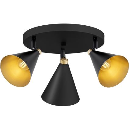 Argon 6244 - Spotlight LUCINDA 3xE14/7W/230V svart