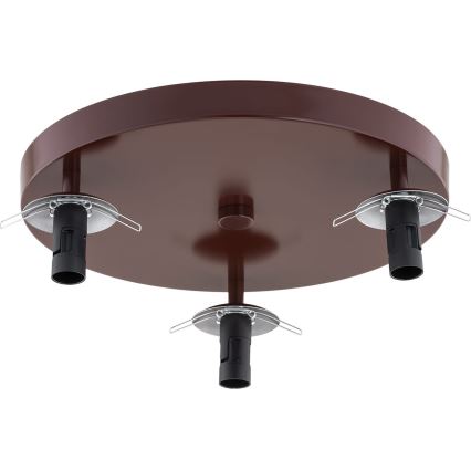 Argon 6292 - Taklampa FABIO 3xE14/7W/230V alabaster brun