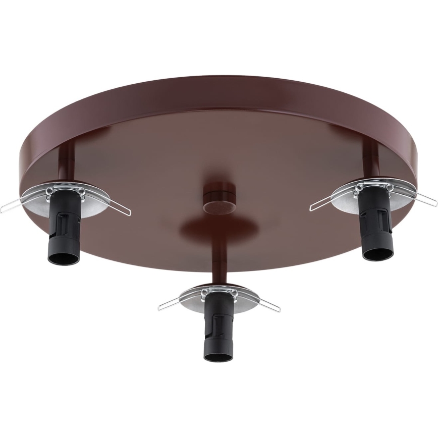 Argon 6292 - Taklampa FABIO 3xE14/7W/230V alabaster brun
