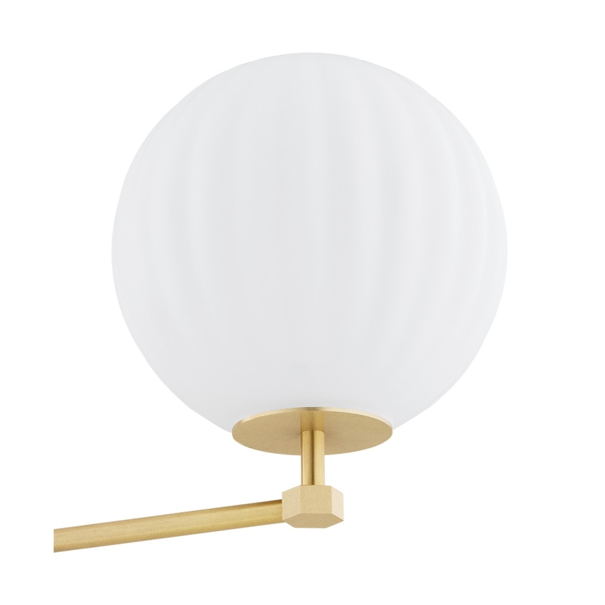 Argon 6307 - Pendelkrona PALOMA 3xE14/7W/230V guld/vit