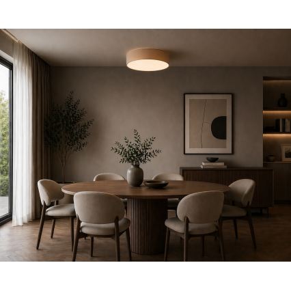 Argon 6365 - Taklampa DARLINGOS, 3xE27/15W/230V, Ø 45 cm, beige